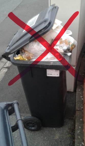 Überfüllte Mülltonnen werden nicht geleert! | Markt Sulzbach a.Main